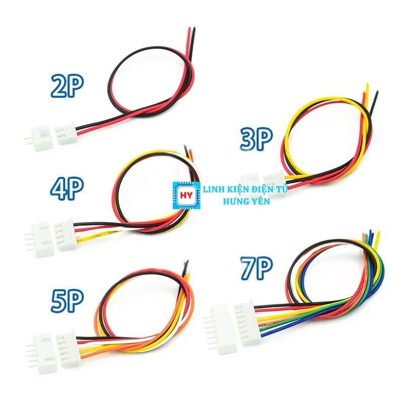 Dây Bus XH2.54 2P 3P 4P 5P Dài 20cm Connector Cable