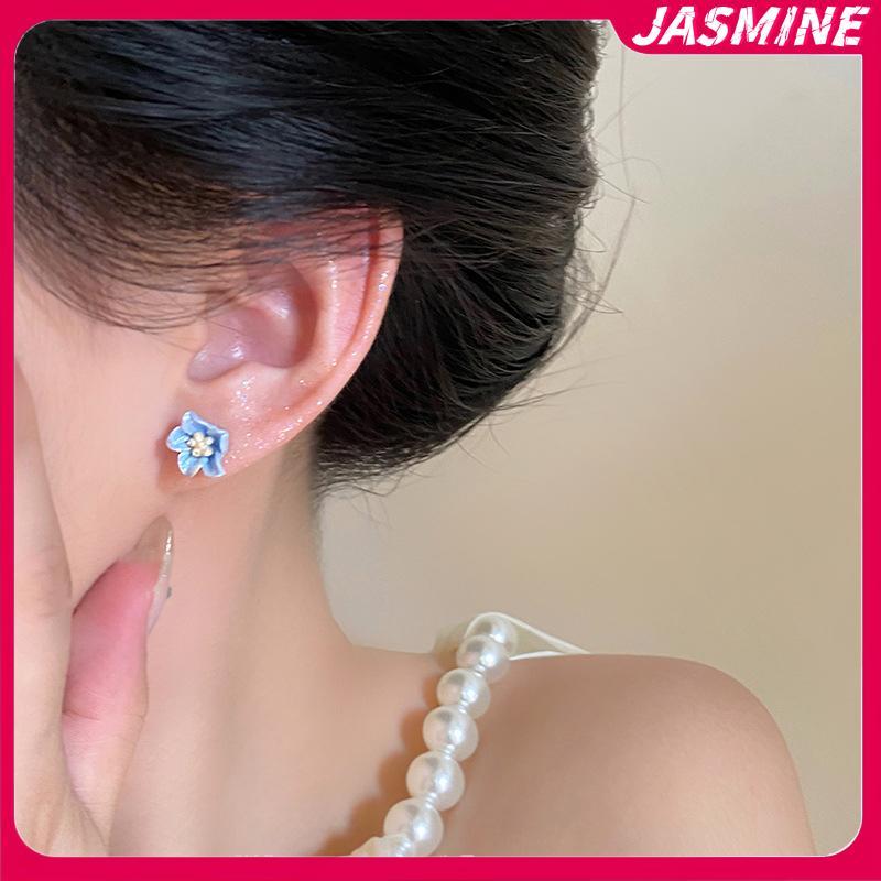 JASMINE 1 Cặp Thời Trang Tối Giản Dễ Thương Bông Tai Camellia Dành Cho Nữ Cô Gái Tính Khí Ngọt Ngào 