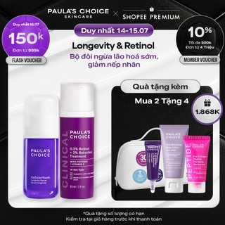Bộ đôi ngừa lão hóa sớm & giảm nếp nhăn Longevity Serum & 0.3% Retinol Serum 2250-8015