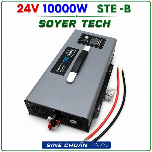 BỘ CHUYỂN ĐỔI NGUỒN SÓNG SINE CHUẨN STE-B 24V LÊN 220V 10000W - SOYER TECH -PL 24V 10000W STE-B