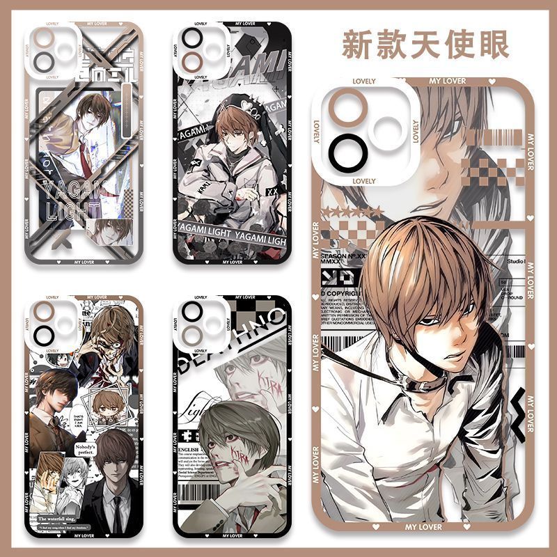 Death NOTE / Yagami / Lawliet / Anime Death Note Hàng hóa Yagami Moon Vỏ điện thoại iPhone Trong suố