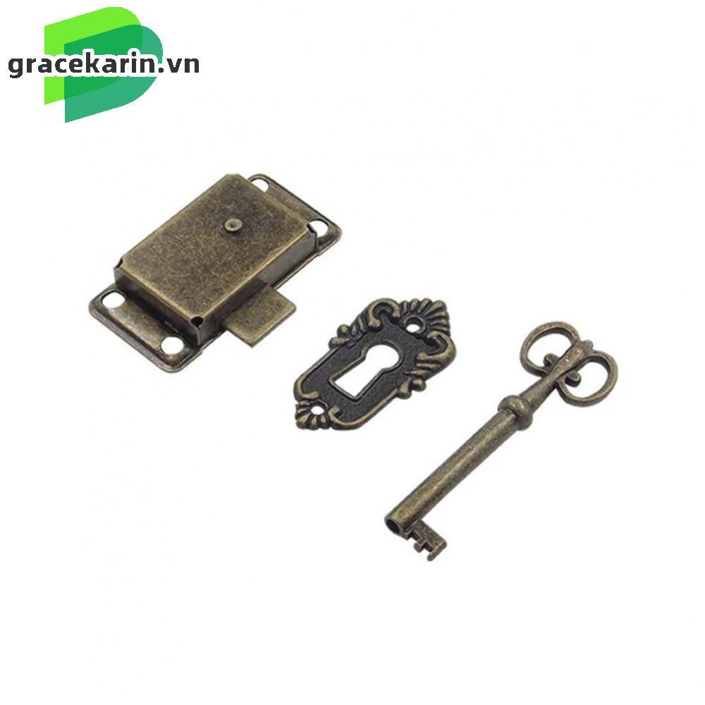 [GRCEKRIN-VN]Cabinet Door Locks Decorative Cover Drawer Improvement Jewellery Box 2 X
