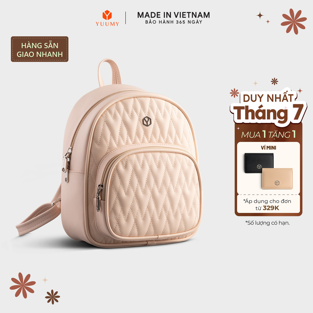 Balo Yuumy (Thời trang nữ phong cách trẻ trung - Balo da Seasand YBA82) Bagsmart