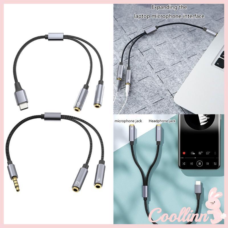 COO Tai Nghe Micro Bộ Chia Tai Nghe Bộ Chia Mic Y Adapter Dây 9 84inch