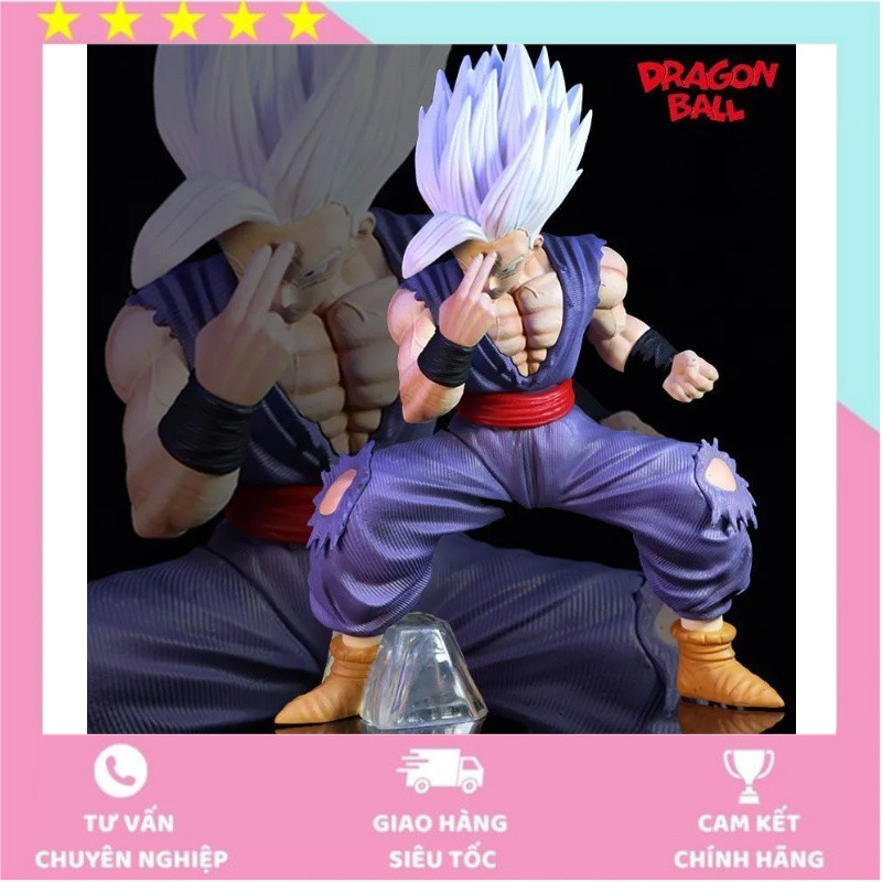 Mô hình nhân vật hành động Siêu anh hùng Son Gohan Beast Saiyan Dragon Ball SHF, đồ trang trí có thể