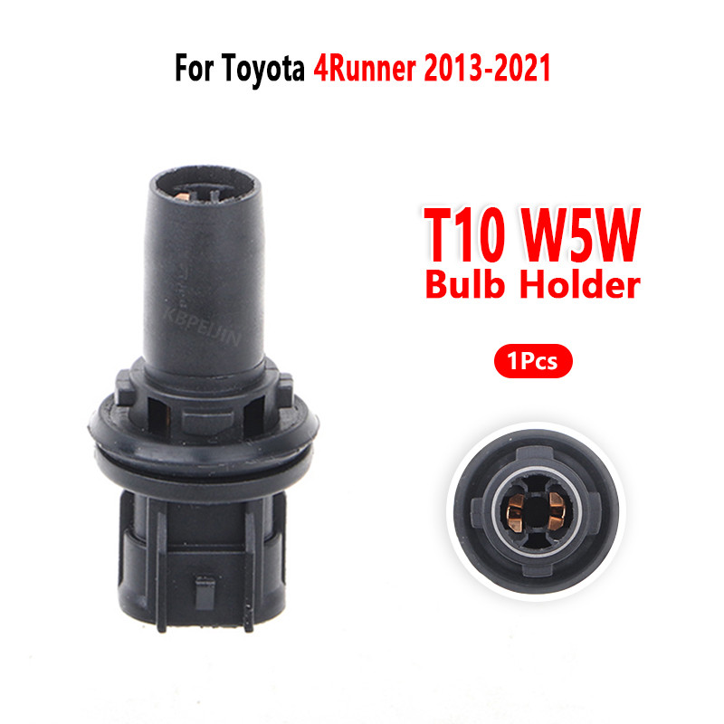Giá đỡ bóng đèn T10 W5W cho Toyota 4Runner 2013 đến 2021 Ổ cắm đèn giải phóng mặt bằng 1 chiếc