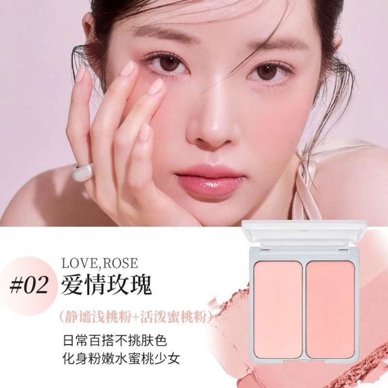2aN Hai Màu Blush 2aN Hai Tông Màu Hồng Mở Rộng Blush Sữa Tím Mềm Bột Làm Sáng Bé Gái Nhóm