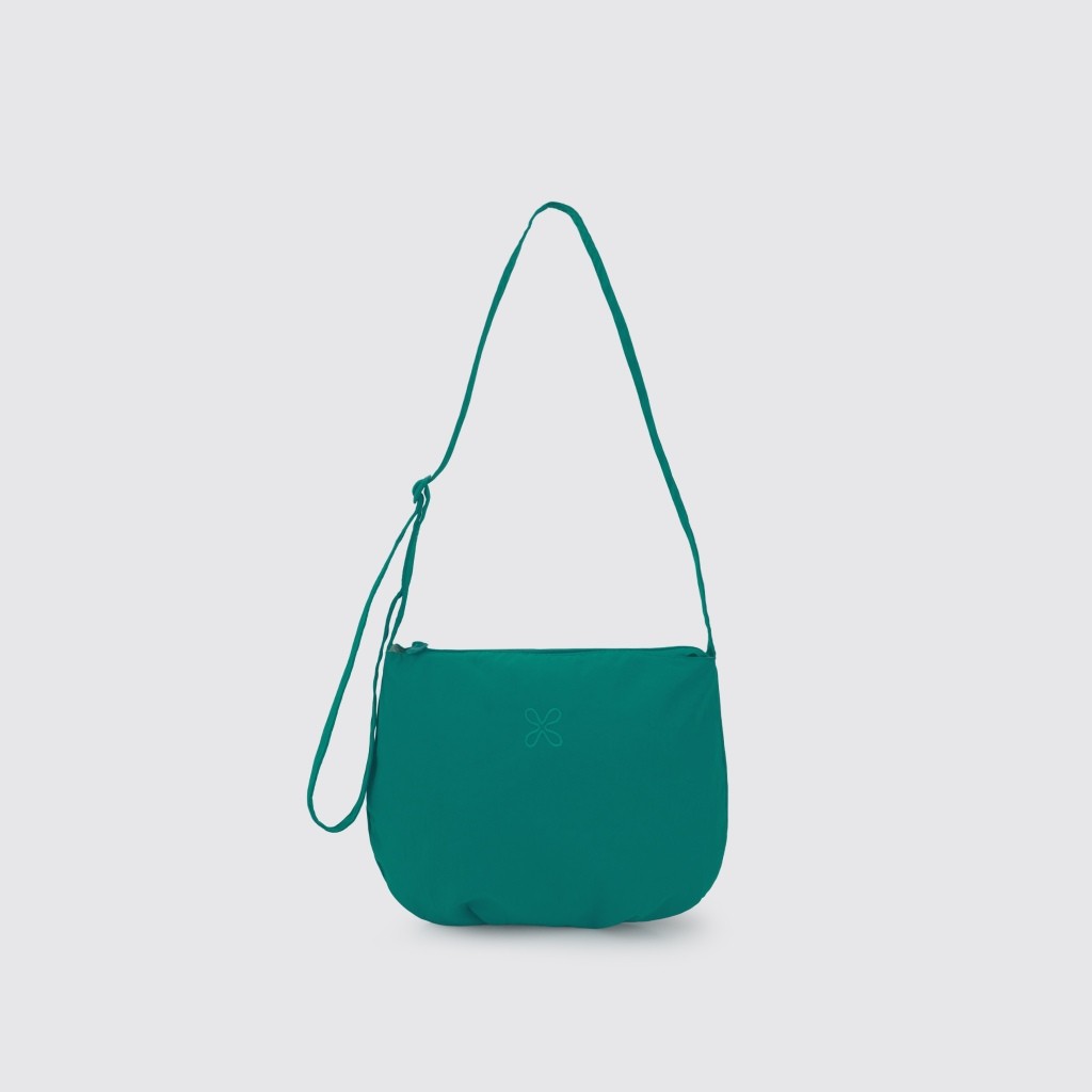 Túi đeo nửa mặt trăng Ac4 Exsport Basic Mini, Xanh lục bảo, Túi đeo vai nữ