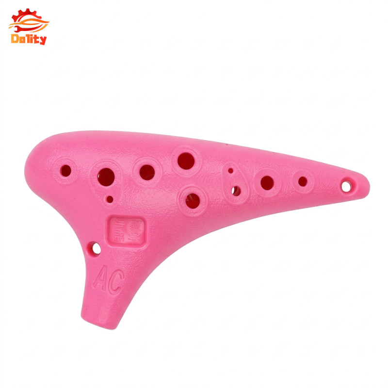 Nhựa bền Ocarina 12 lỗ Alto C Ocarina Sáo Ocarina Nhạc cụ chuyên nghiệp dành cho người mới bắt đầu v