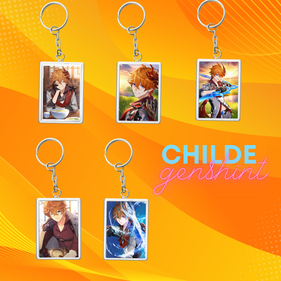 GANTUNGAN KUNCI CHILDE GENSHINT IMPACT/KEYCHAIN/GANCI INSERT PAPER CHILDE GESNHINT IMPACT Nắng decor