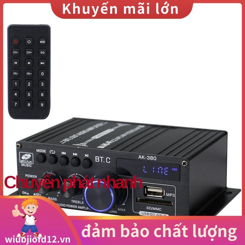 Ak380 800W 12V Bộ khuếch đại công suất Bluetooth Stereo Home Car Audio Amp Máy nghe nhạc Loa ô tô Cl