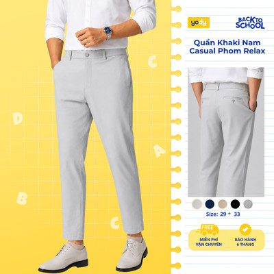 Quần Khaki Nam YODY Casual Phom Relax co giãn tôn dáng TRA - MCCH25S020