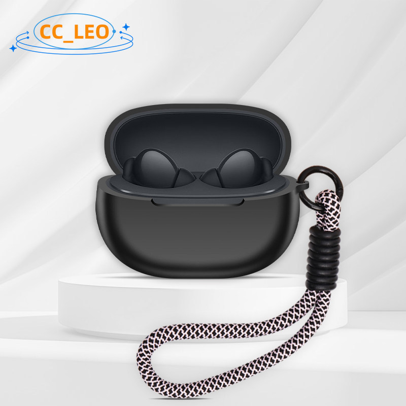 Case for IQOO TWS 5E Silicone Soft Case Cute Lanyard Suitable for IQOO TWS 5i Shockproof Shell Prote