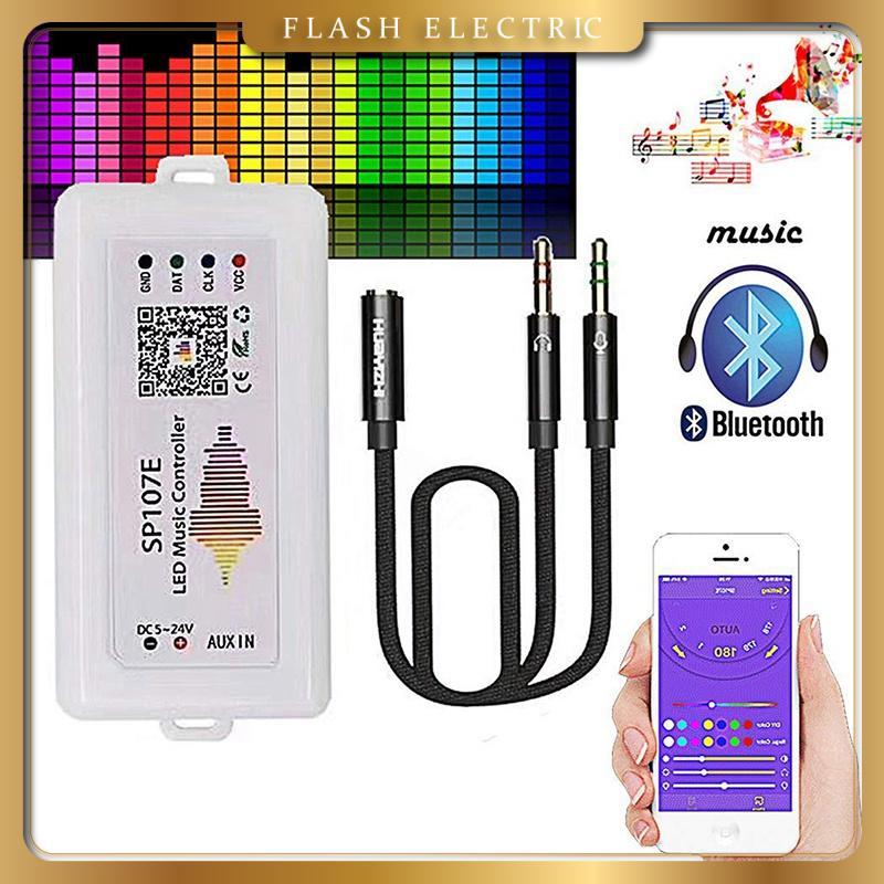 Bộ Điều Khiển LED SP107E – Nháy Theo Nhạc, Nhiều Hiệu Ứng Đẹp, APP Bluetooth LED Chord