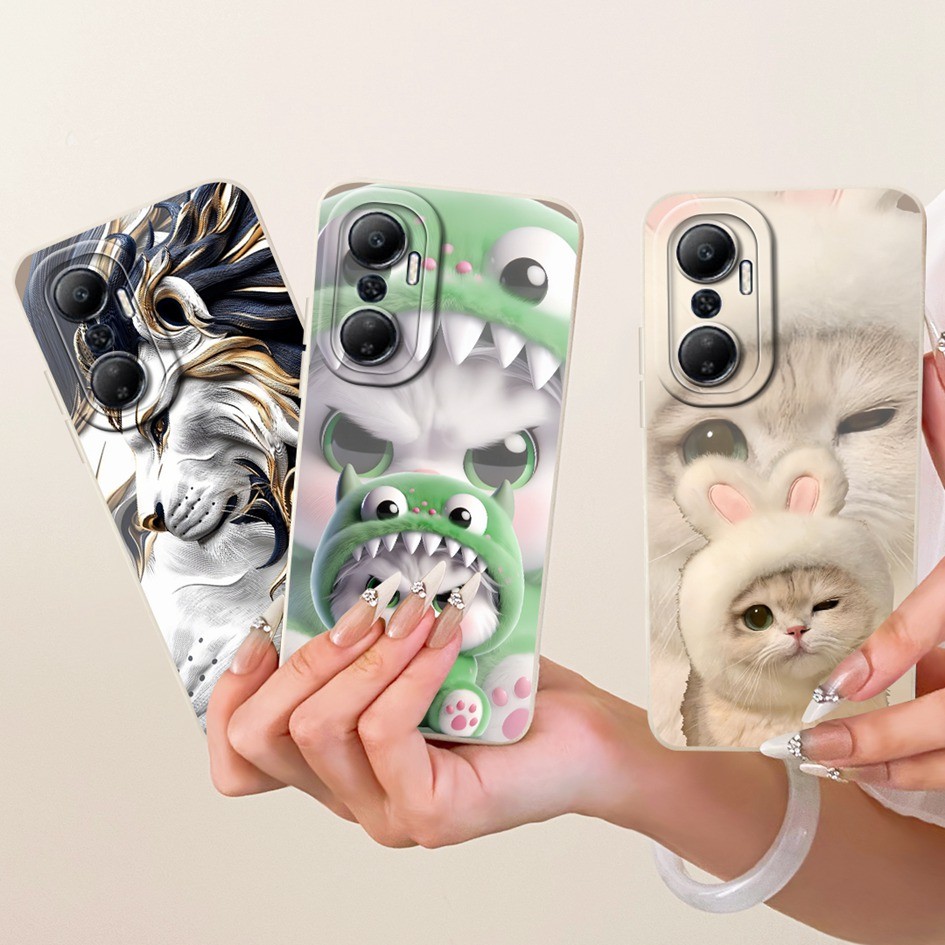 Ốp Cho Infinix Hot 20 4G X6726 X6726B X6726C Ốp Điện Thoại Thiết Kế Mới Hoạt Hình Dễ Thương Vỏ Silic