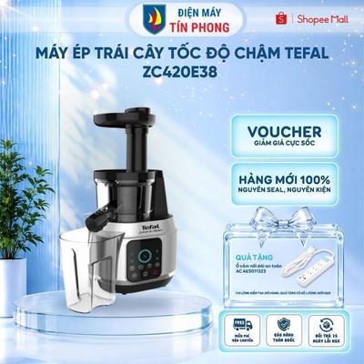 Máy ép trái cây tốc độ chậm Tefal ZC420E38 - Công suất 150W - Hàng chính hãng - Bảo hành 24 tháng