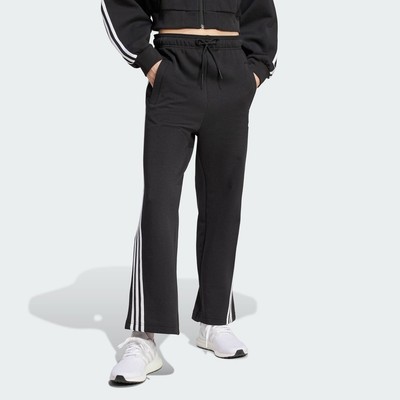 adidas Phong cách sống Quần Gấu Thẳng 3 Sọc Future Icons Nữ Đen IN9474