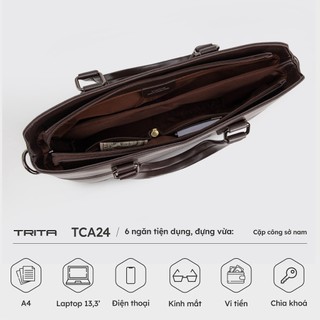 Cặp công sở Trita (Thời trang nam cao cấp - Cặp da TCA24) Bagsmart