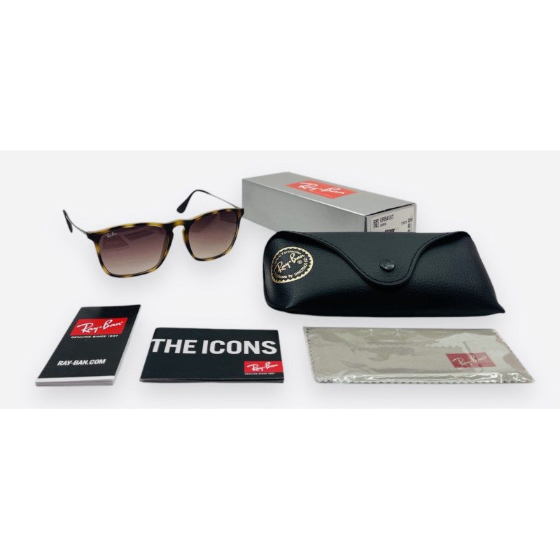 Khung La Habana mờ Ray-Ban Chris RB4187 856 / 13 với ống kính chuyển màu nâu