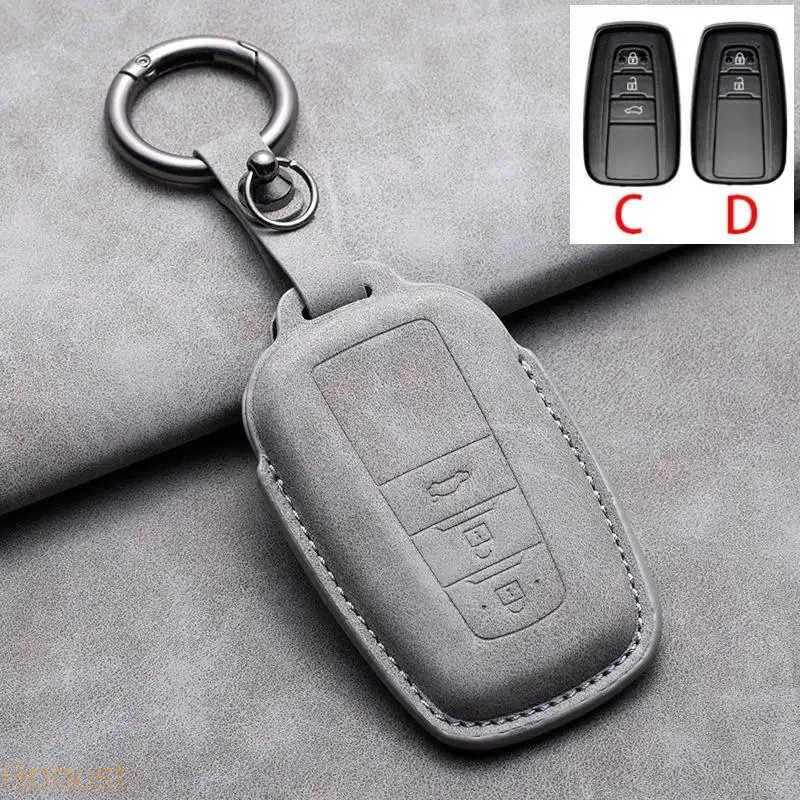 Chìa Khóa Ô Tô Chìa Khóa Da Từ Xa Fob Dành Cho Xe Toyota Camry Corolla Cross Avalon Altis Chr Coroll