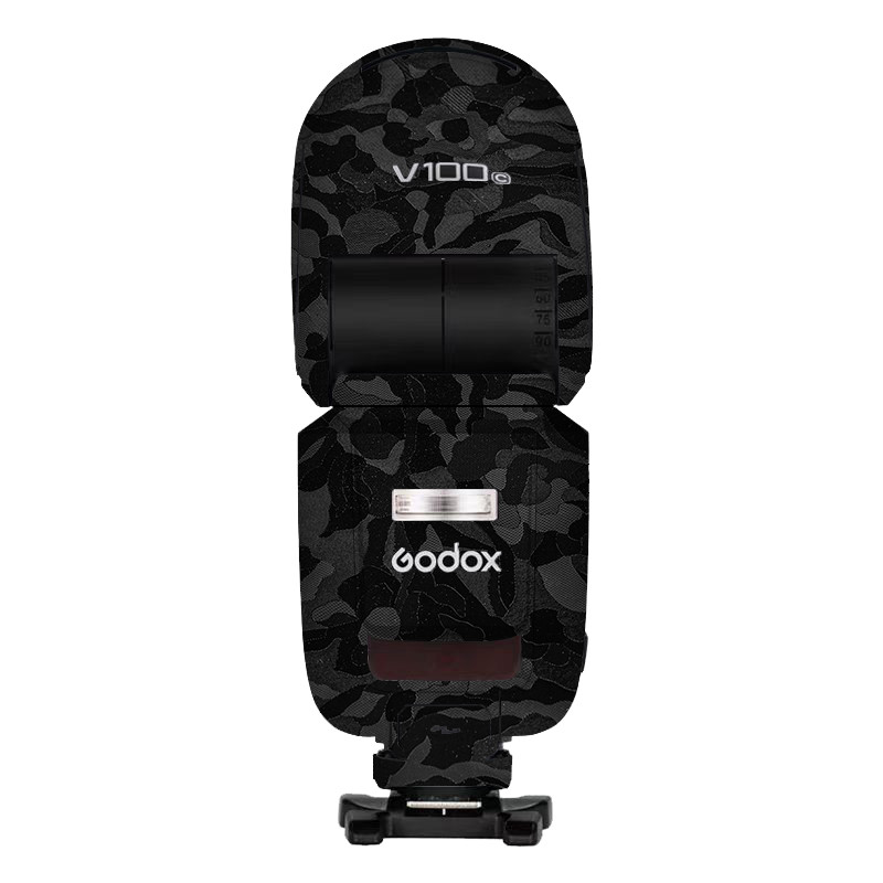 Đi Bộ Lừa Thích Hợp Cho Godox V100 Flash Màu Da Bảo Vệ Phim V100 Đổi Màu Miếng Dán Da