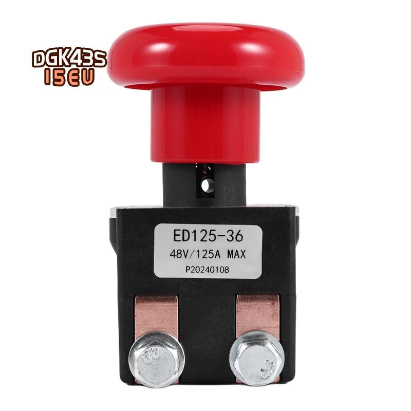 Công tắc dừng ngắt kết nối khẩn cấp ED125-36 48V 125A cho EZ30 E30 D40 EZ40 111551000800 Xe nâng điệ