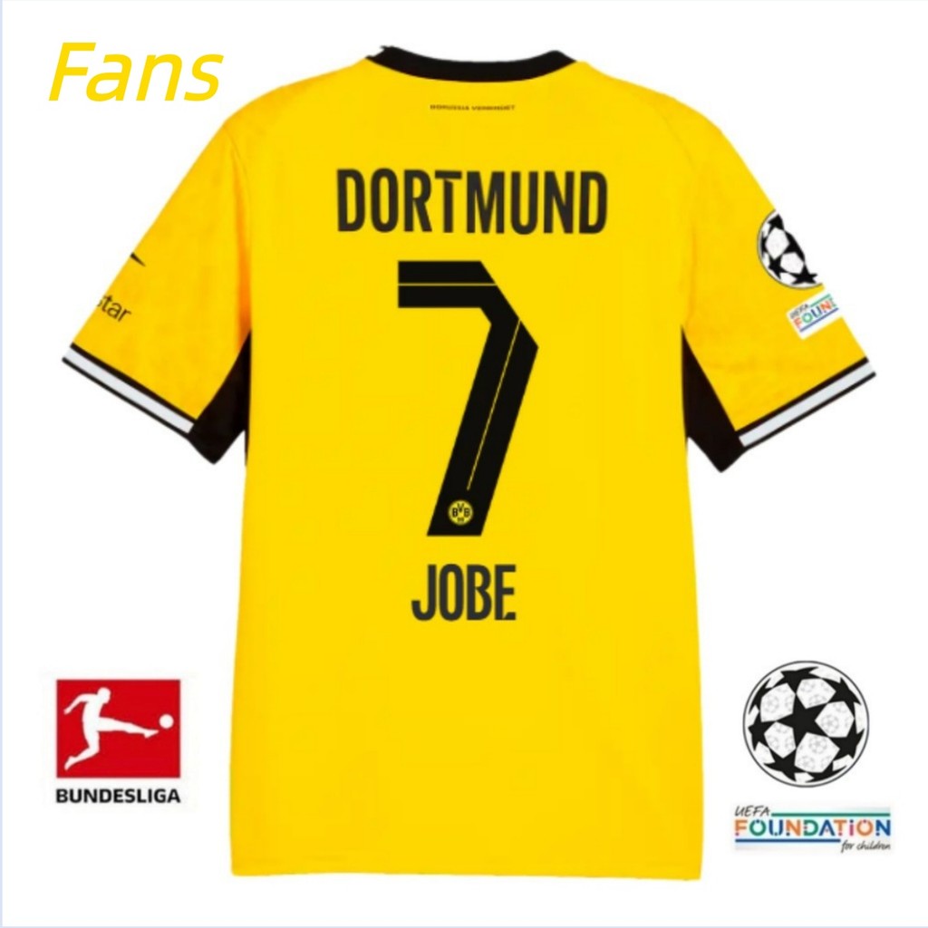 Áo sơ mi ngắn tay phiên bản dành cho người hâm mộ Borussia Dortmund Home Jersey 26-27