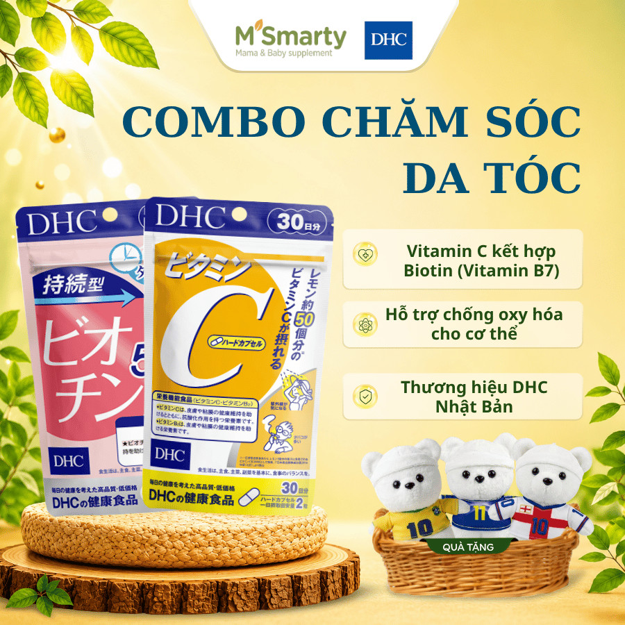 Bộ Đôi DHC Nhật Bản Vitamin C & Biotin 30 Ngày – Đồng Hành Cùng Chế Độ Chăm Sóc Cá Nhân