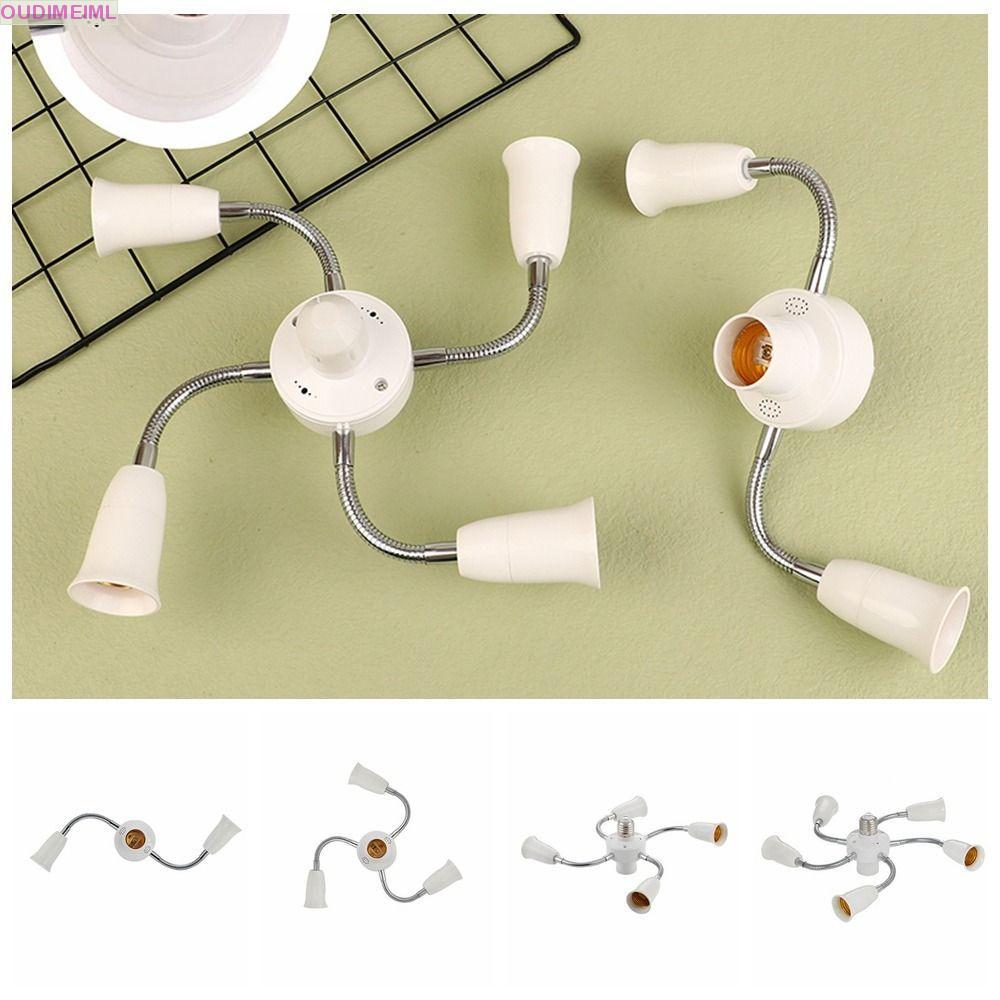 Bộ chia ổ cắm đèn OUDIMEIML E27, Bộ chuyển đổi bóng đèn Bộ chuyển đổi giá đỡ đèn E27 linh hoạt, bền 