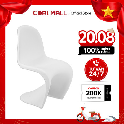 Ghế Nhựa Đúc Liền Khối Màu Trắng Cao Cấp – Ghế Thiết Kế Hiện Đại, Dùng Trong Nhà & Ngoài Trời