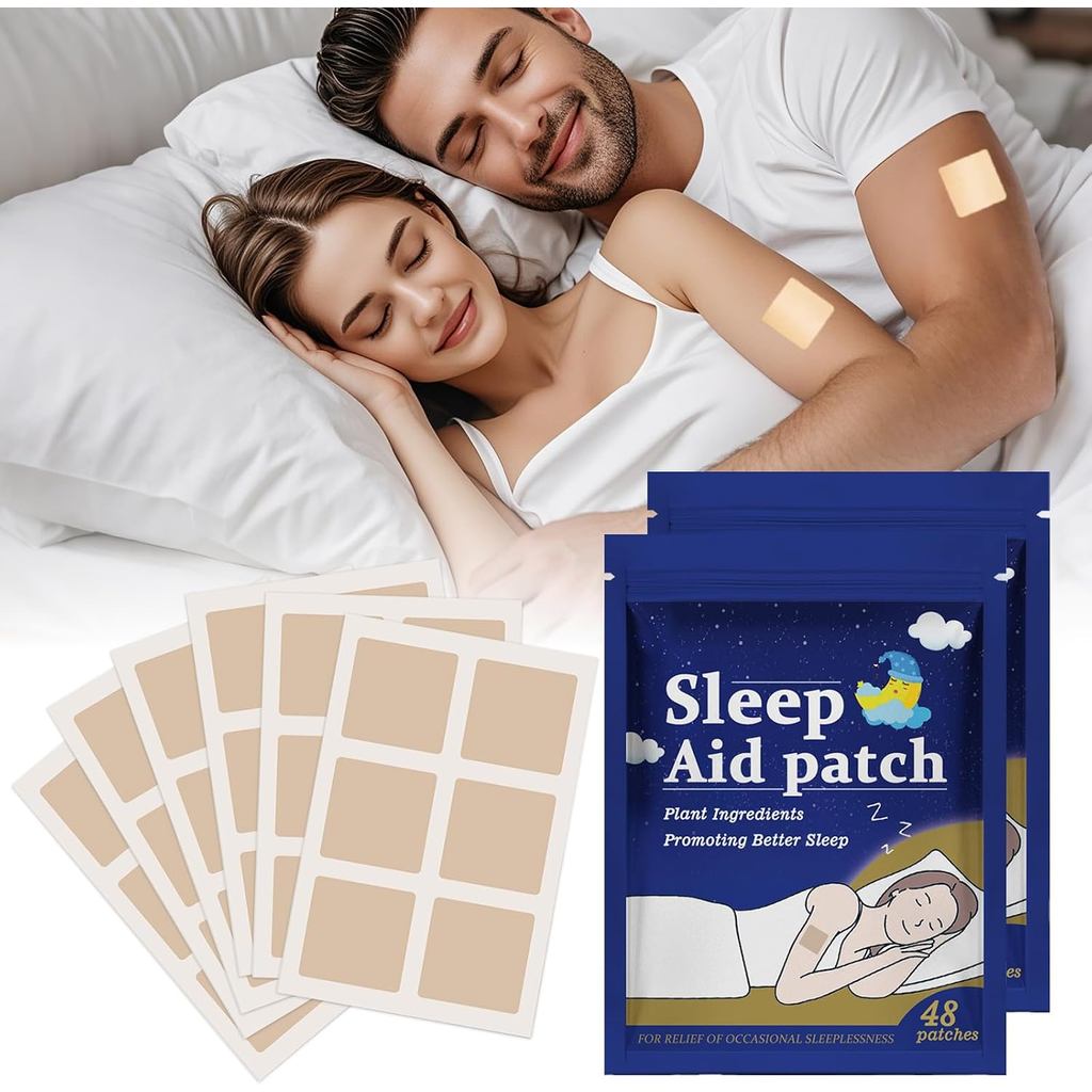 96 Pcs Sleep Patches Extra Strength, Sleep Patches for Adults, Improve Quality Sleeping, Soft and Br