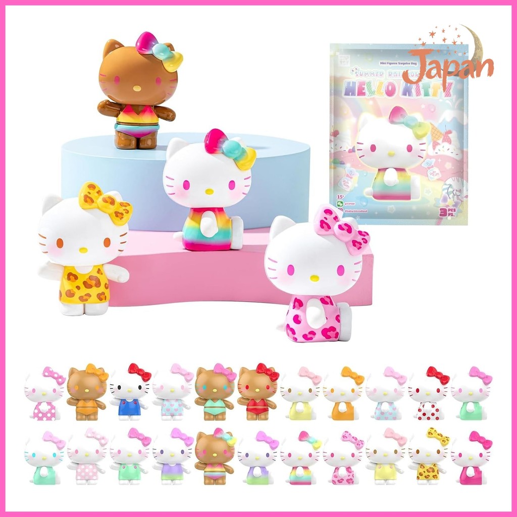 [Direct from Japan]TOP TOY Hello Kitty Summer Rainbow Candy Series [3 Pieces] Gacha Gacha Blind Box 
