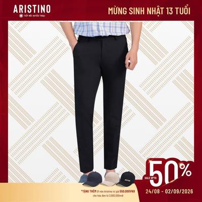 Quần Âu Nam Đen Aristino màu đen dáng sim fit ATR0350S2