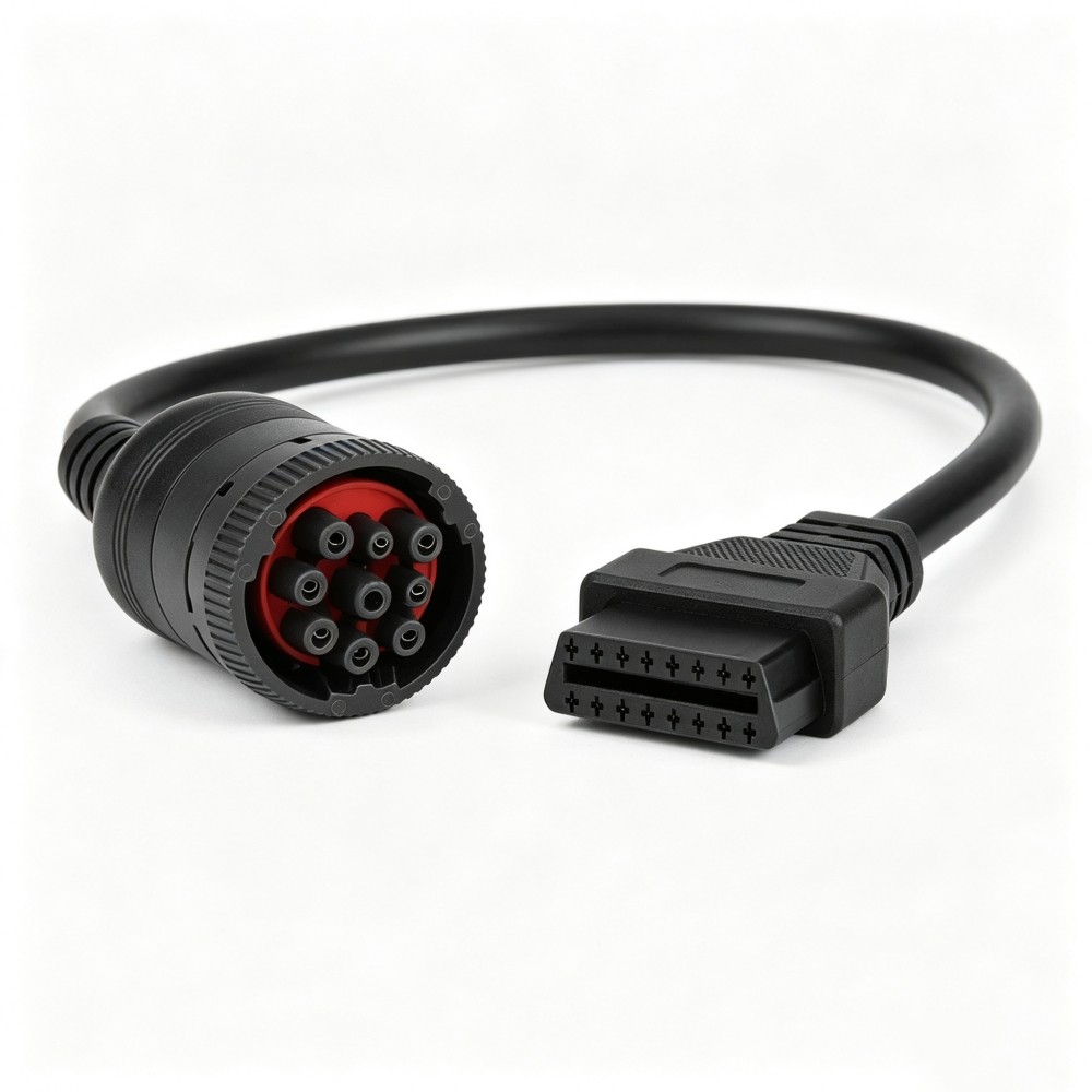 Dành Cho Cáp Chẩn Đoán obd2 Cho Xe Tải J1939 9 Pin Nữ Đến 16 Pin Nam Kết Nối