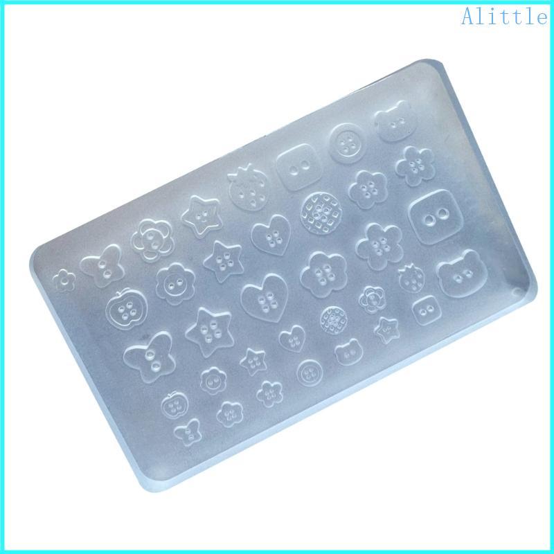 Alia Phụ Kiện Nghệ Thuật Nhỏ Khuôn Hình Nút Thiết Kế Móng Tay Khuôn Để Tôn Trang
