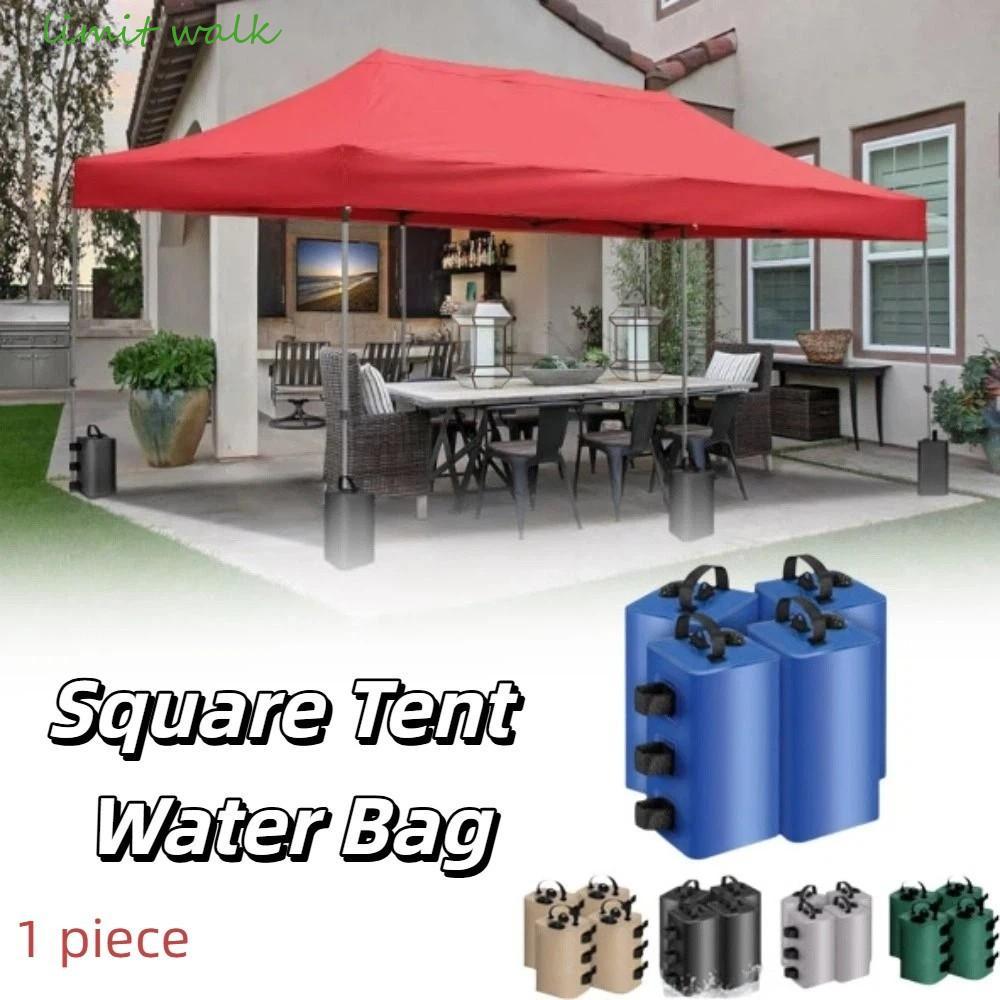 LIMIT WALK Túi Trọng Lượng Nước, Di Động Có Tay Cầm Lều Túi Nước, Phụ Kiện Tán Có Thể Đổ Đầy Nước Lề