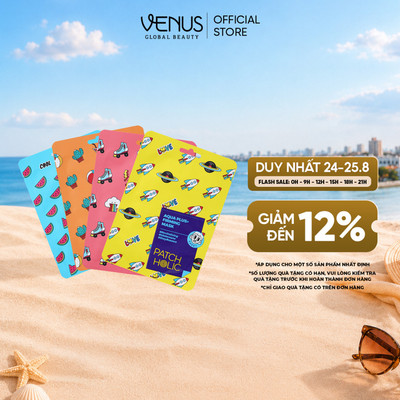 [DEAL MỞ BÁN] Combo Mặt Nạ Patch Holic Aqua Plus Hỗ Trợ Làm Sáng Da Và Cải Thiện Vấn Đề Về Da 20ml/Miếng