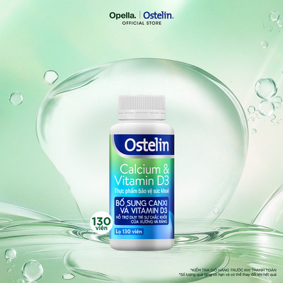 Ostelin Viên Uống Hỗ Trợ Bổ Sung Calcium & Vitamin D3 Duy Trì Chắc Khỏe Xương và Răng 130 viên