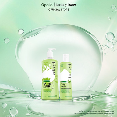 Bộ Sữa Tắm Gội Trẻ Em Lactacyd Baby Extra Milky Size Jumbo 800ml + Chai DDVS Phụ Nữ Lactacyd Odor Fresh 250ml