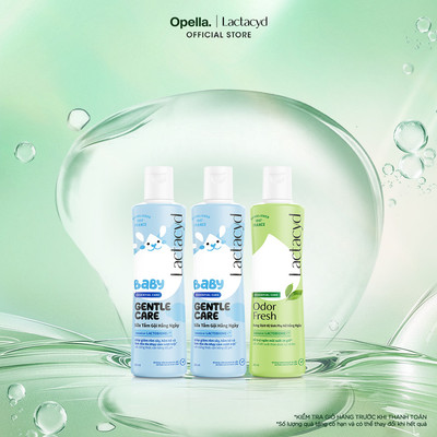 Bộ 2 chai Sữa Tắm Gội Trẻ Em Lactacyd Baby Gentle Care 250ml + 1 Dung Dịch Vệ Sinh Lactacyd Odor Fresh 250ml