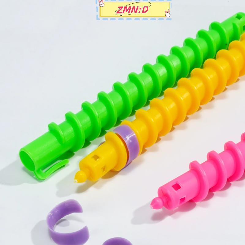 ZMN: D Nhựa Xoắn Ốc Perm Stick Heatless Hair Curler Nữ Xoăn Nhiều Màu Tóc Con Lăn Lạnh Len Perm Perm