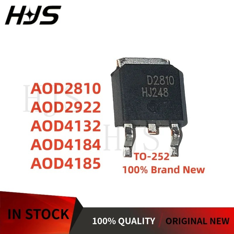 5 CÁI MỚI AOD4184 D4184 AOD4185 D4185 AOD2810 AOD2922 D2922 AOD4132 D4132 TO-252 Còn hàng