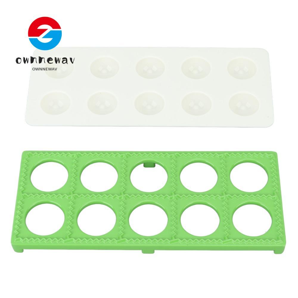 TOWNNEPH Ravioli Maker Press, Hợp Kim Nhôm ABS Xanh Bạc Ravioli Khuôn, Bền Thực Tế 10 Lỗ Hiệu Quả Ra