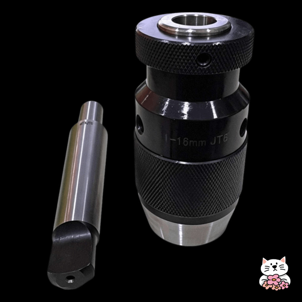 Máy khoan tự thắt chặt CHIC, Công suất 1-16MM JT6 Mount Keyless Drill Chuck, MT3 Morse Taper Mount 1