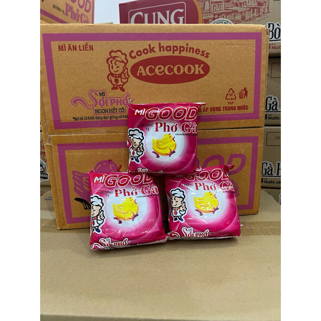 Thùng Mì Sợi Phở Good Gà Acecook (30 Gói) Minh Thuý Mart
