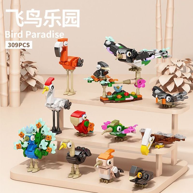 Lele Brothers Flying Bird Paradise Dưới 14 Tuổi Bé Trai Bé Gái Xếp Hình Hội
