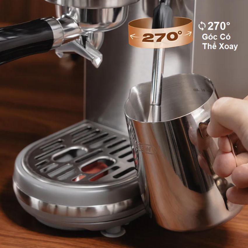 ☀ [BH 1 NĂM] Máy Pha Cà Phê HiBREW - H10B Thương Hiệu Mỹ, Tạo Bọt Pha Cappuccino, Latte, Espresso