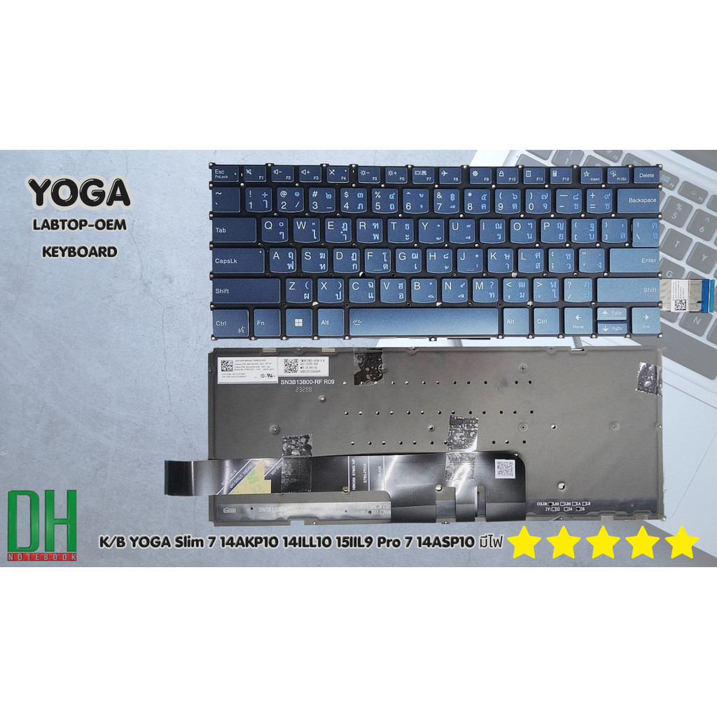 KEYBOARD Phụ tùng thay thế cho YOGA Slim 7 14AKP10 14IL10 15IIL9 Pro 7 14ASP10 có đèn