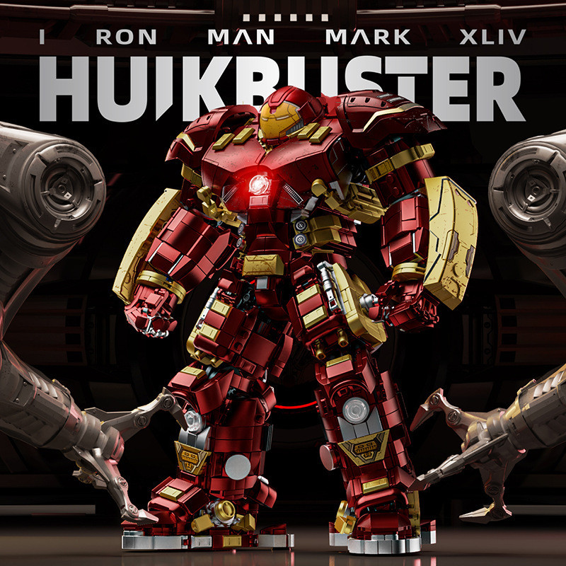 Leyi 76066 Khối Xây Dựng Thép Khu trục Mecha Hulk Trẻ Em Lắp Ráp Đồ Chơi Bé Trai 76079