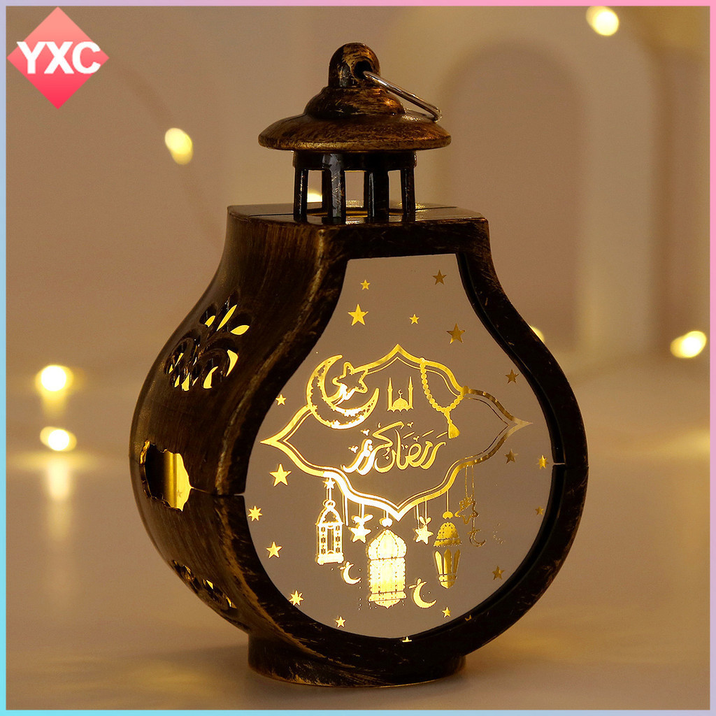 Star Moon Castle Retro Oil Lights Ramadan Decoration Desk Lamp Hari Raya Warm Lighting Ornament Tabl